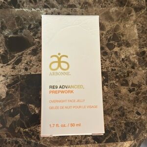 BNIB Arbonne RE9 Advanced Prepwork overnight face jelly 1.7 fl. Oz.